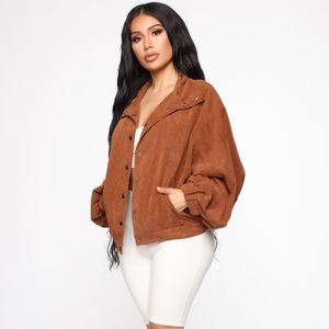 Fashion Nova - Oversized Corduroy Jacket.